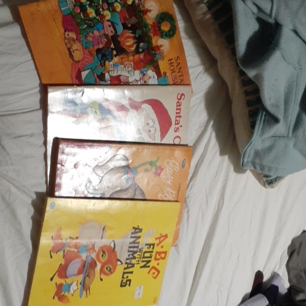 4 vintage coloring books